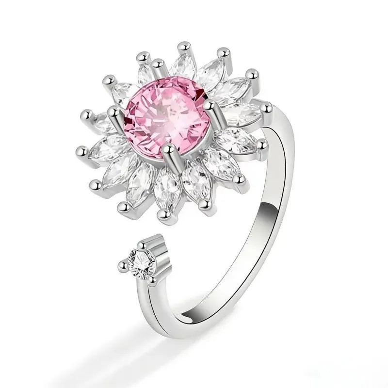 Sunflower Anxiety Spinner Ring