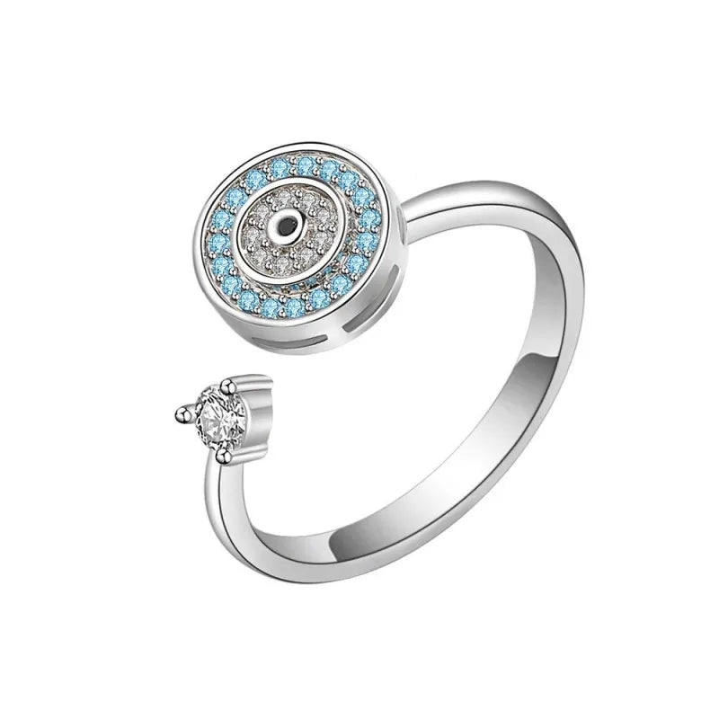 Evil Eye Spinning Fidget Ring