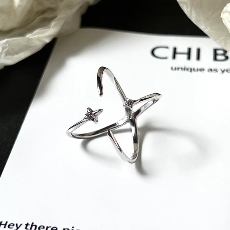 Celestial Cross Ring | Reversible & Adjustable Design