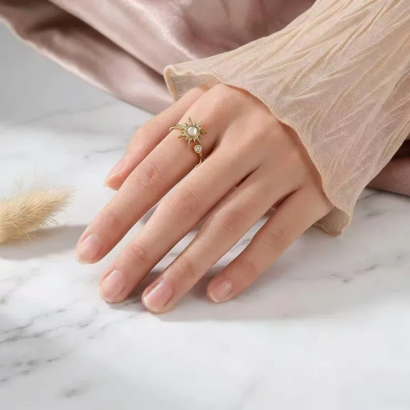Sun Cat’s Eye Fidget Ring