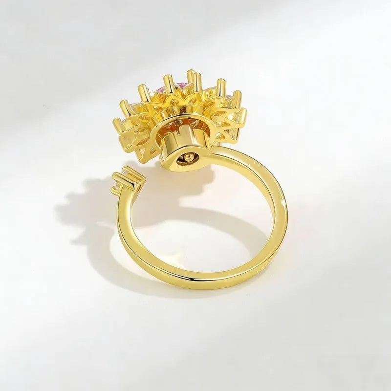 Sunflower Anxiety Spinner Ring