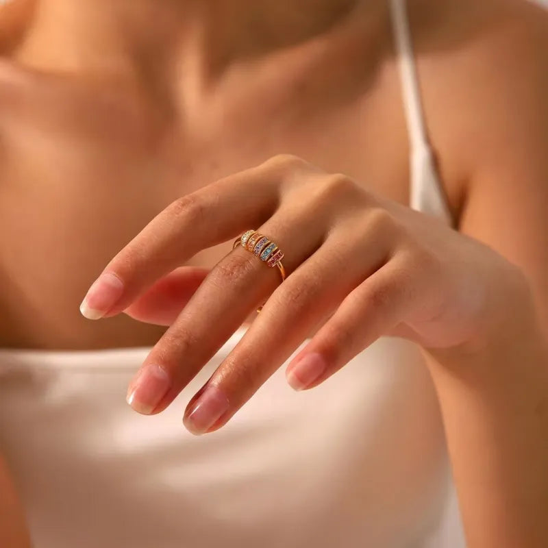 Minimalist Kinetic Fidget Ring