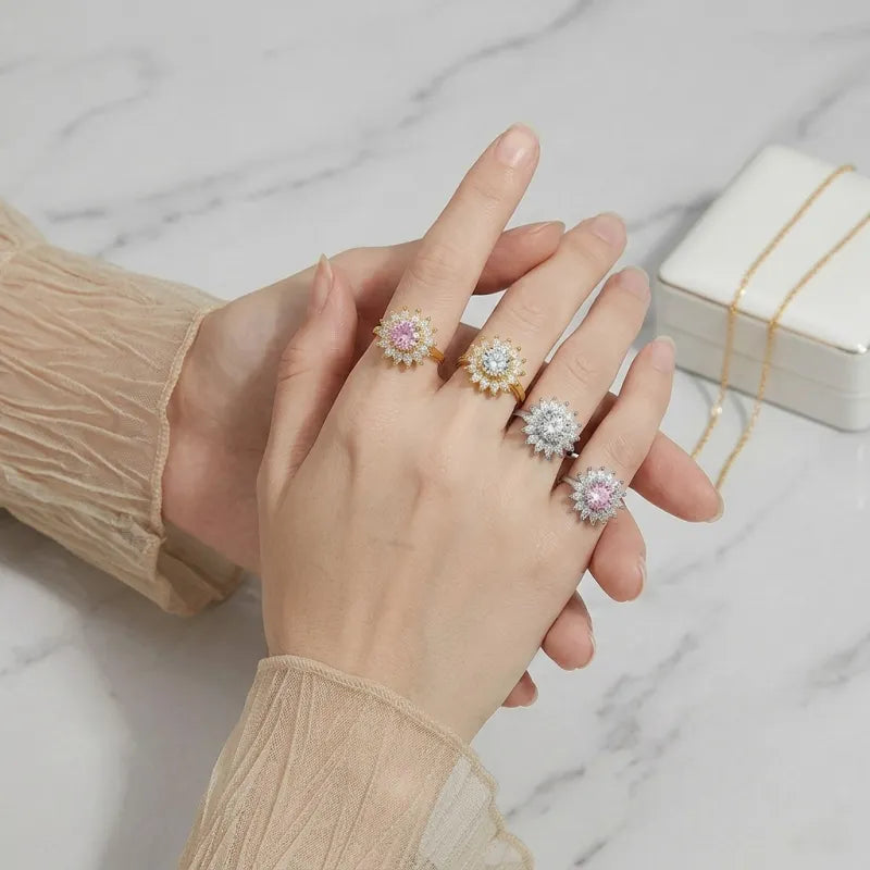 Sunflower Anxiety Spinner Ring