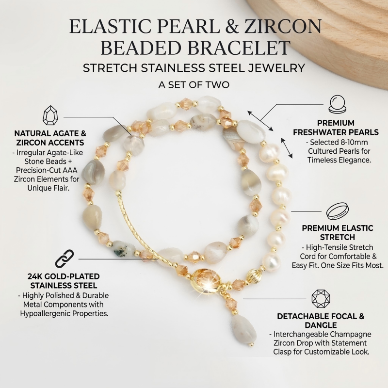 Ethereal Bead & Pearl Boho Bracelet