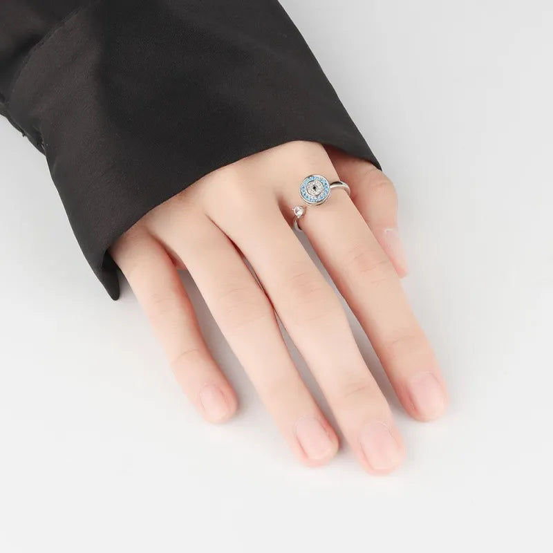 Evil Eye Spinning Fidget Ring