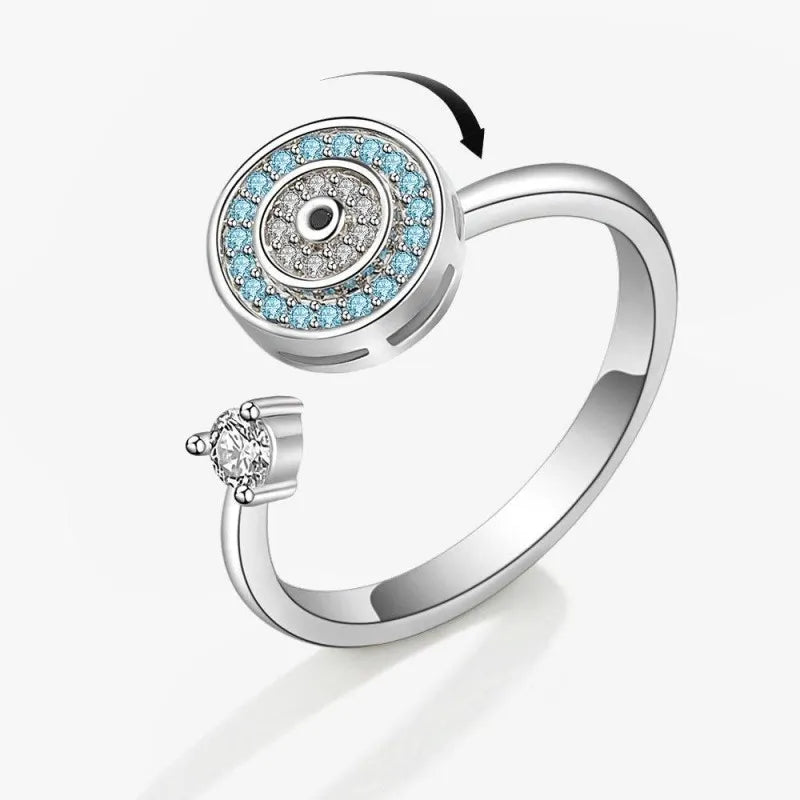 Evil Eye Spinning Fidget Ring