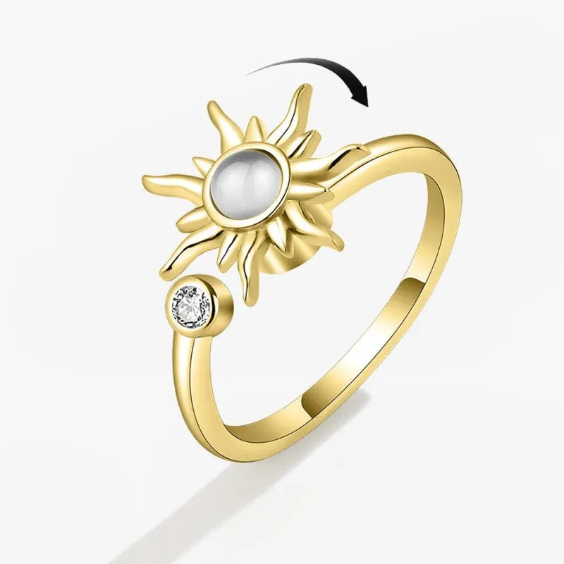 Sun Cat’s Eye Fidget Ring
