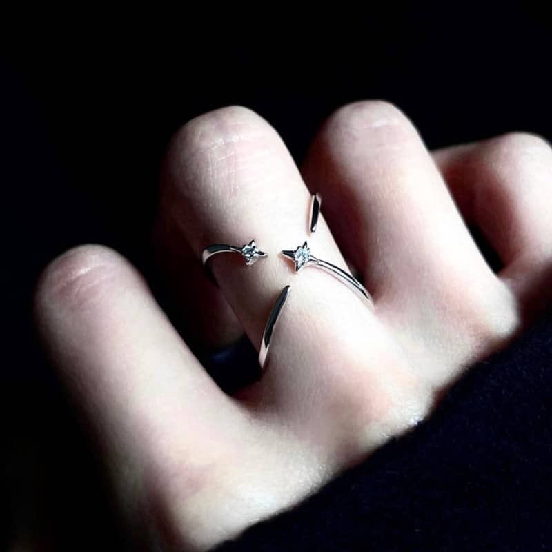Celestial Cross Ring | Reversible & Adjustable Design