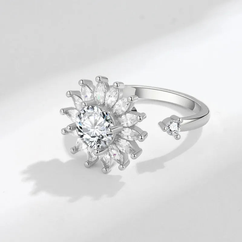 Sunflower Anxiety Spinner Ring