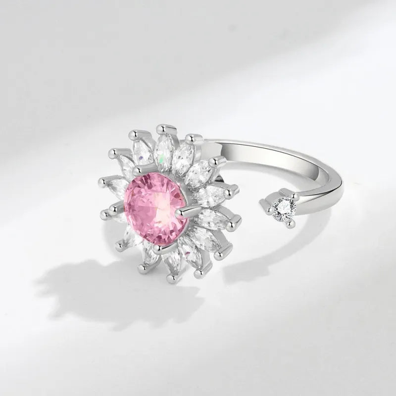 Sunflower Anxiety Spinner Ring