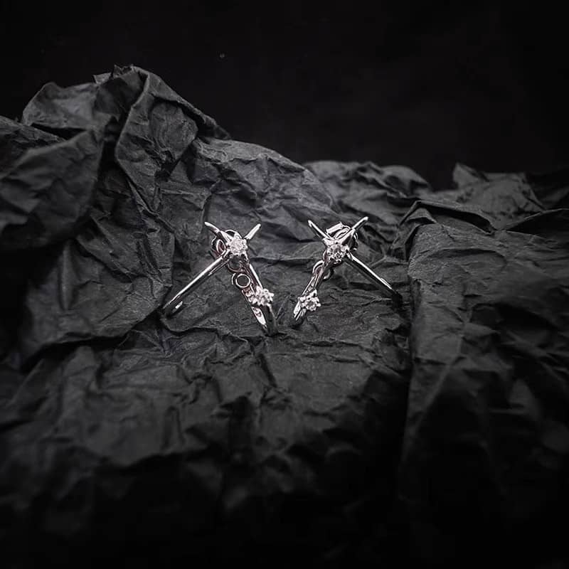 Non-Tarnish Star Ear Climbers | Durable Stainless Steel Jewelry
