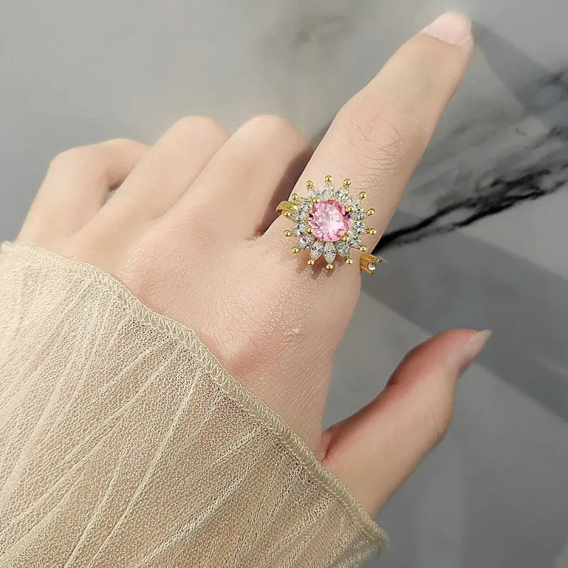 Sunflower Anxiety Spinner Ring