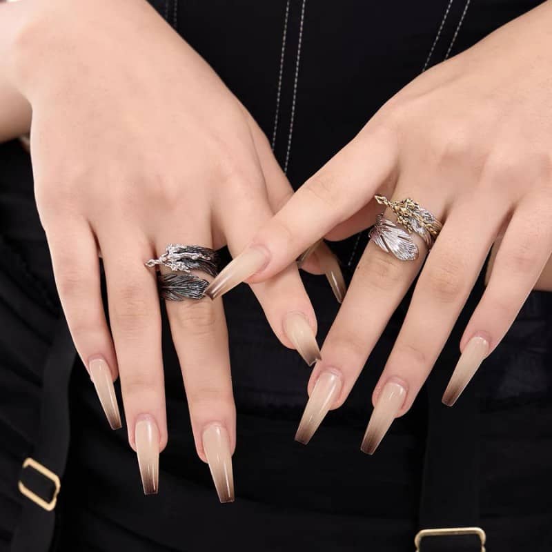 Divine Feather Ring Sacred Plume Mystical Jewelry