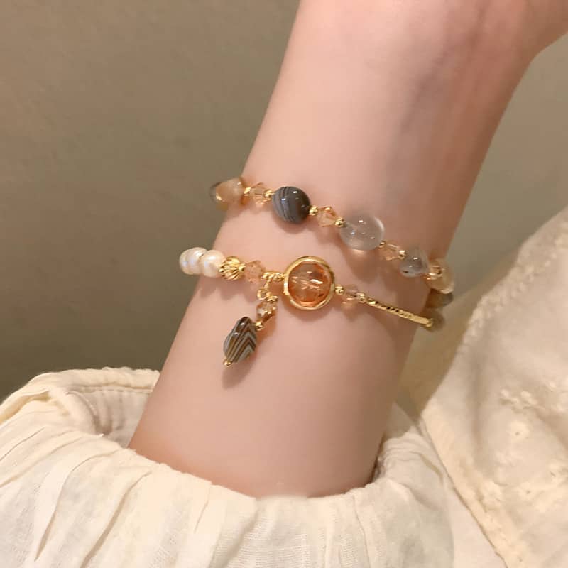 Ethereal Bead & Pearl Boho Bracelet