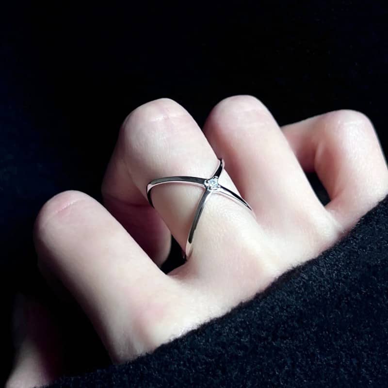 Celestial Cross Ring | Reversible & Adjustable Design