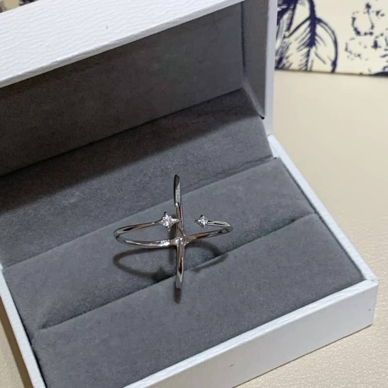 Celestial Cross Ring | Reversible & Adjustable Design