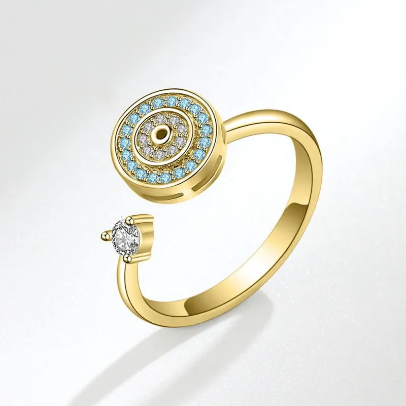 Evil Eye Spinning Fidget Ring