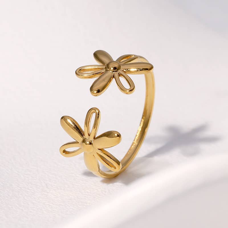 Adjustable Daisy Flower Ring